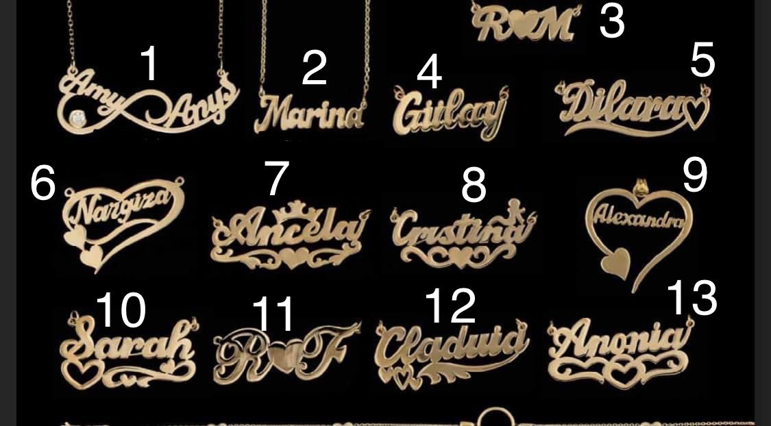 14k gold any name by order BBF1