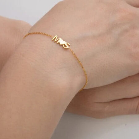 14k gold any name bracelet or necklace  BBF27