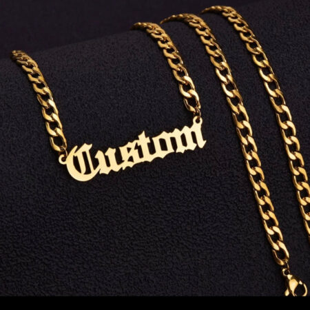 14k gold any name necklace  BBF14