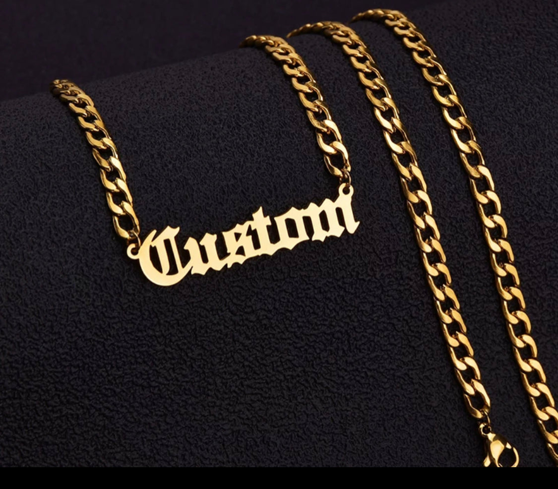 14k gold any name necklace BBF14