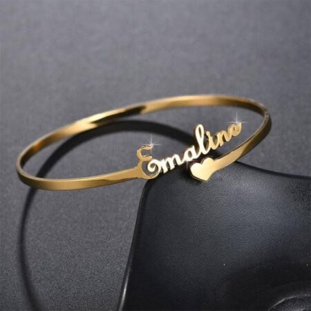 14k gold any name bracelet or necklace  BBF26