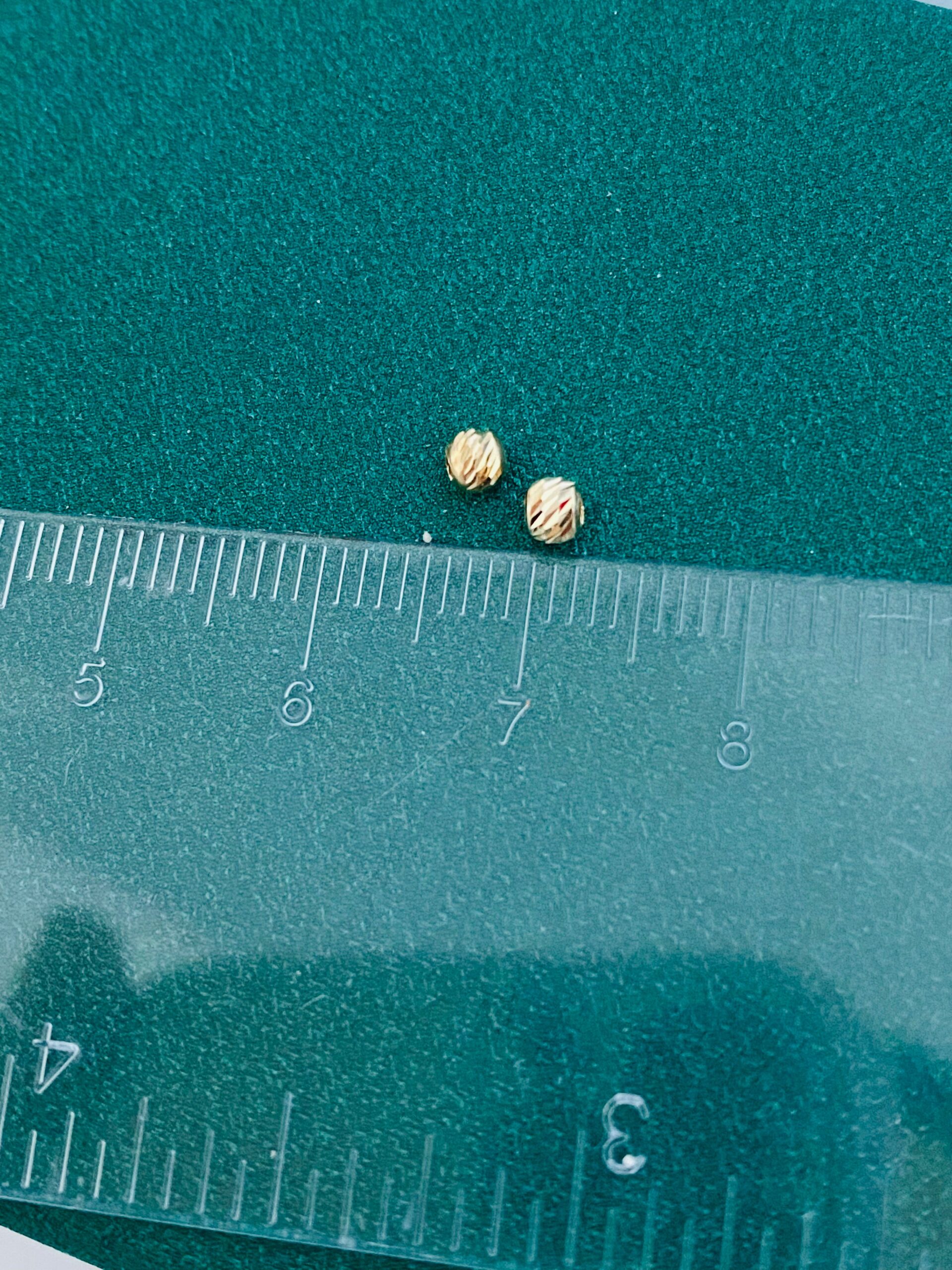 14k gold set of 2 balls for handmade
