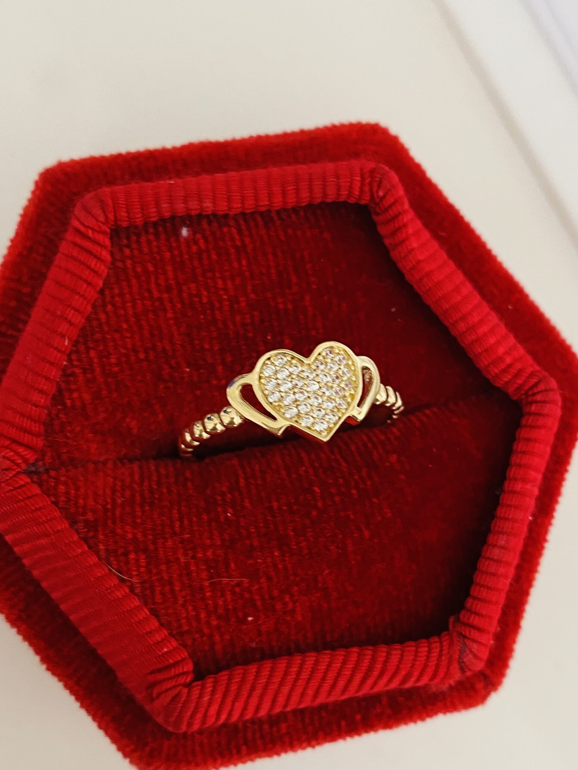 14k gold ring JUL12 size 16/56/P