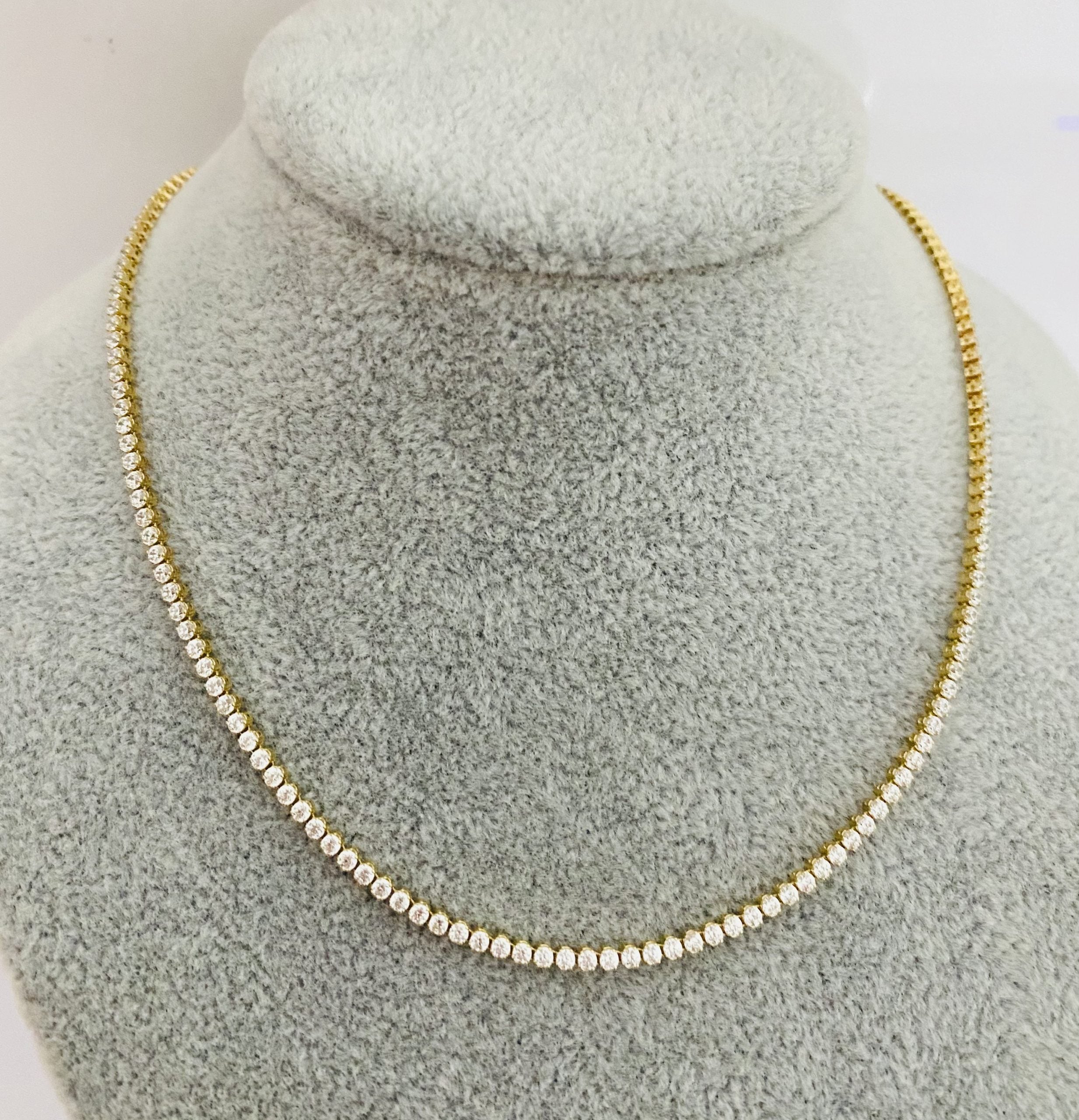 NEW 14k gold tennis 45cm chain 0282