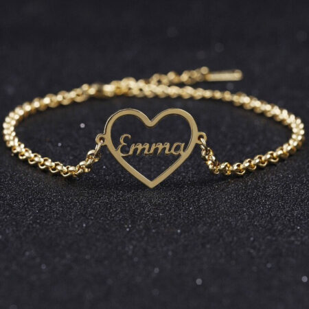 14k gold any name bracelet or necklace  BBF22