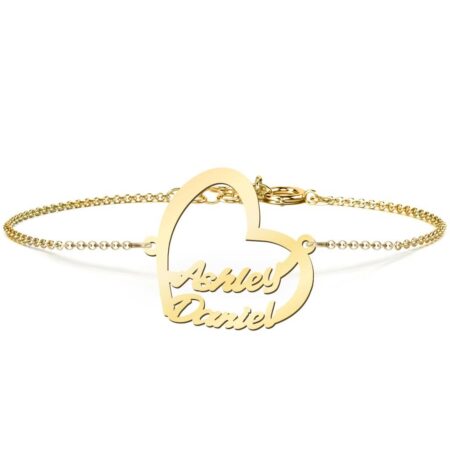 14k gold any name bracelet or necklace  BBF24