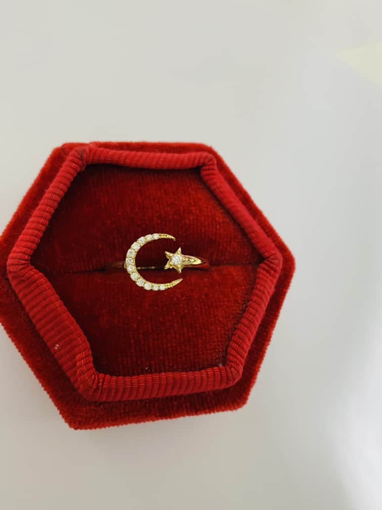 14k gold ring FARY5 size 16/56/P