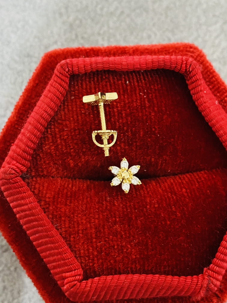 14k Gold NEW long SCREW 11mm DCM116