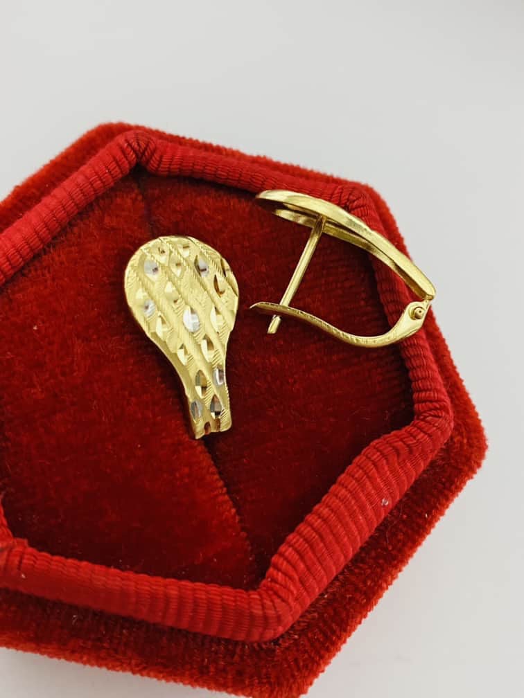 14k yellow gold earrings New Shape Janu14