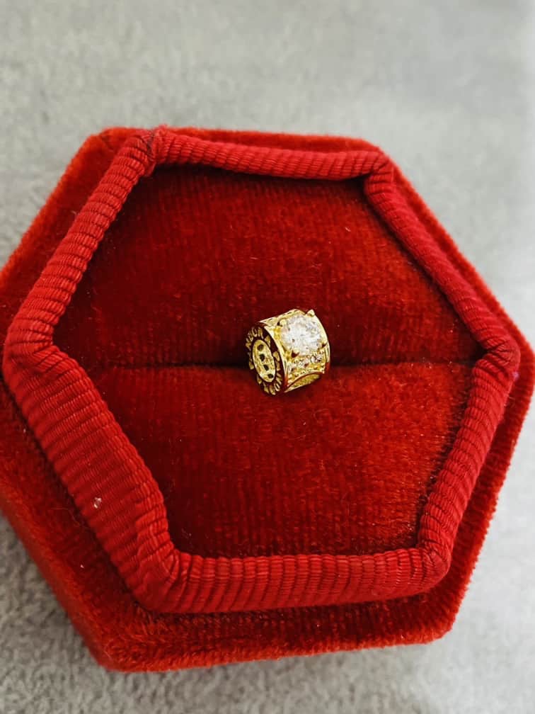 14k gold bracelet pendant IAN6