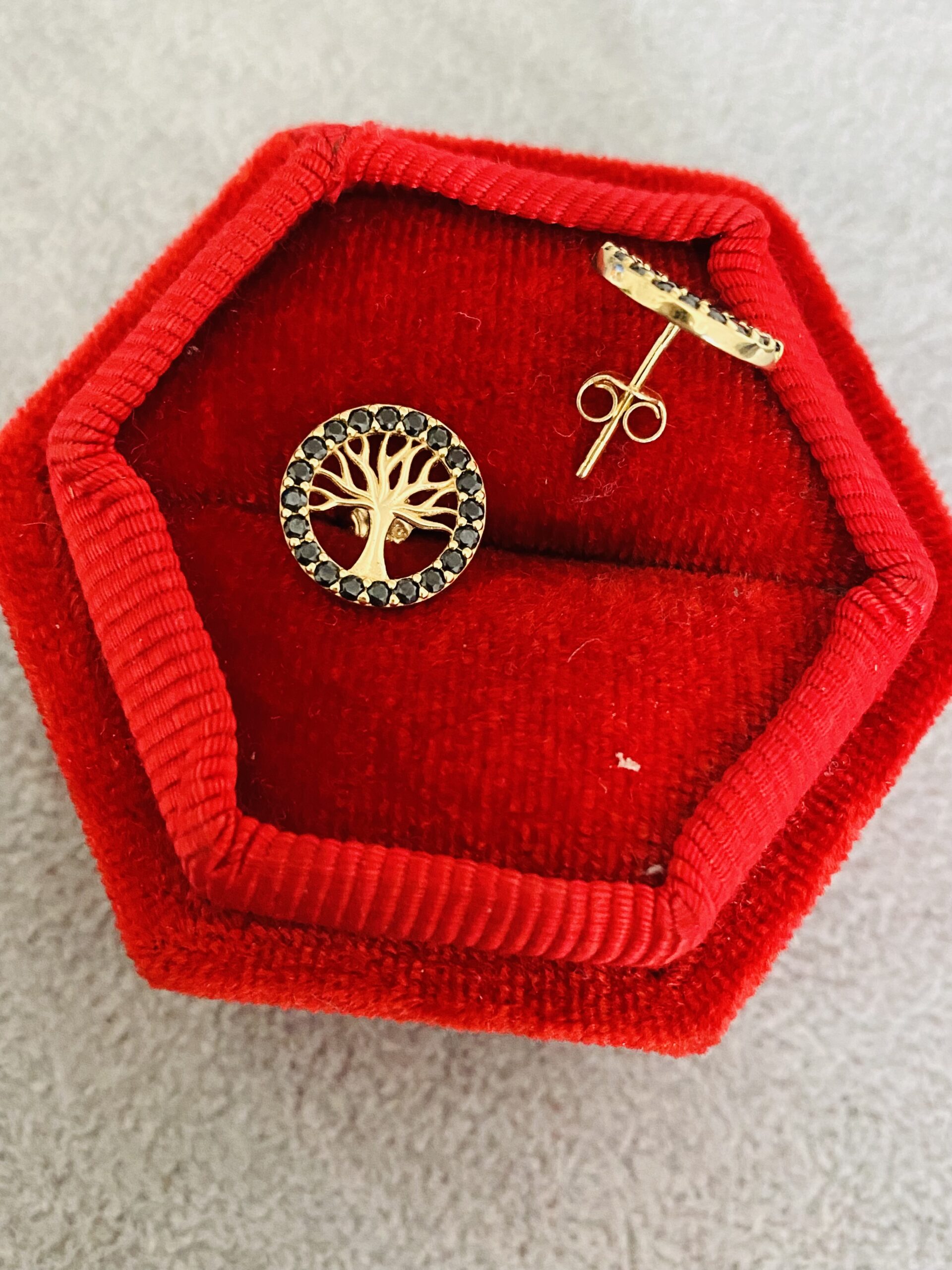 14k Gold earrings AST133