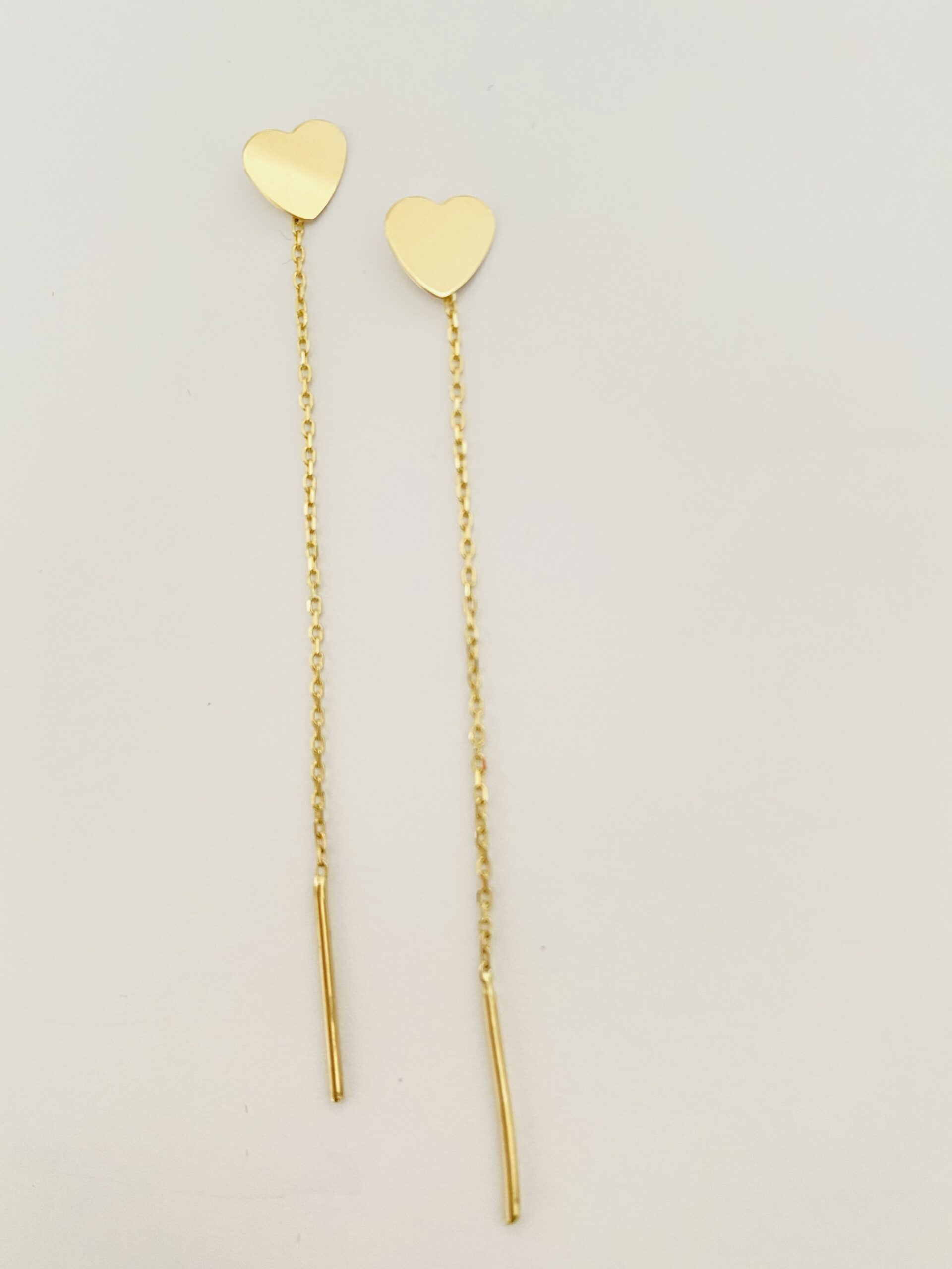 14k Gold earrings new nove202 10cm