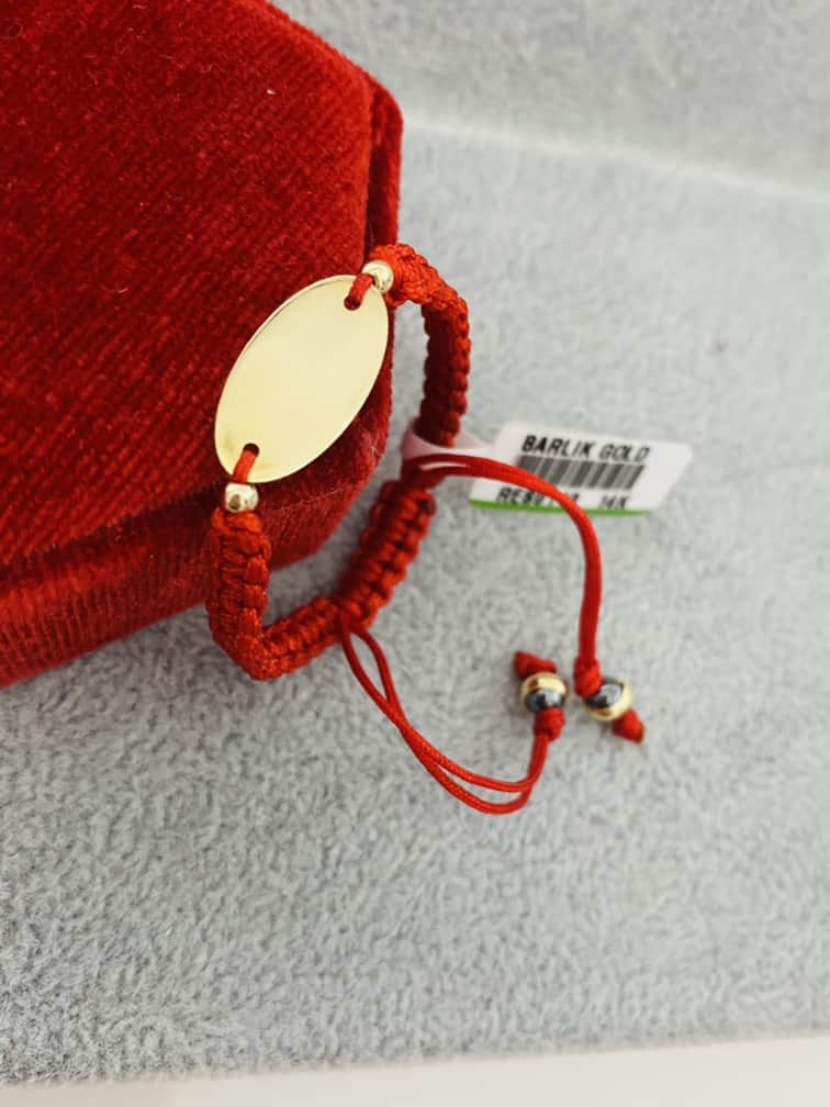 14k gold KIDS red string bracelet MXFB1