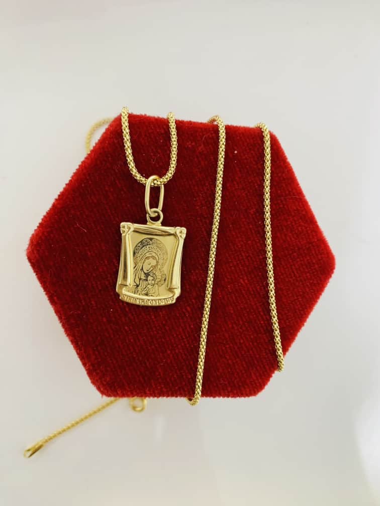 14k gold necklace 3.81g