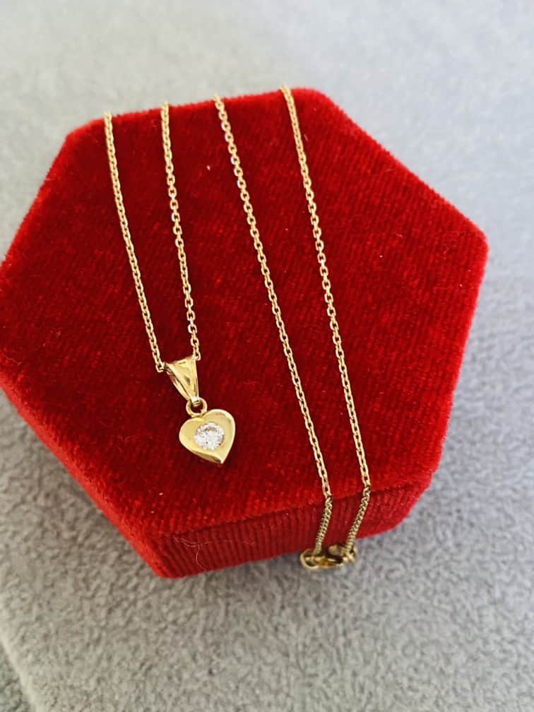 14k gold necklace with cross DCE109