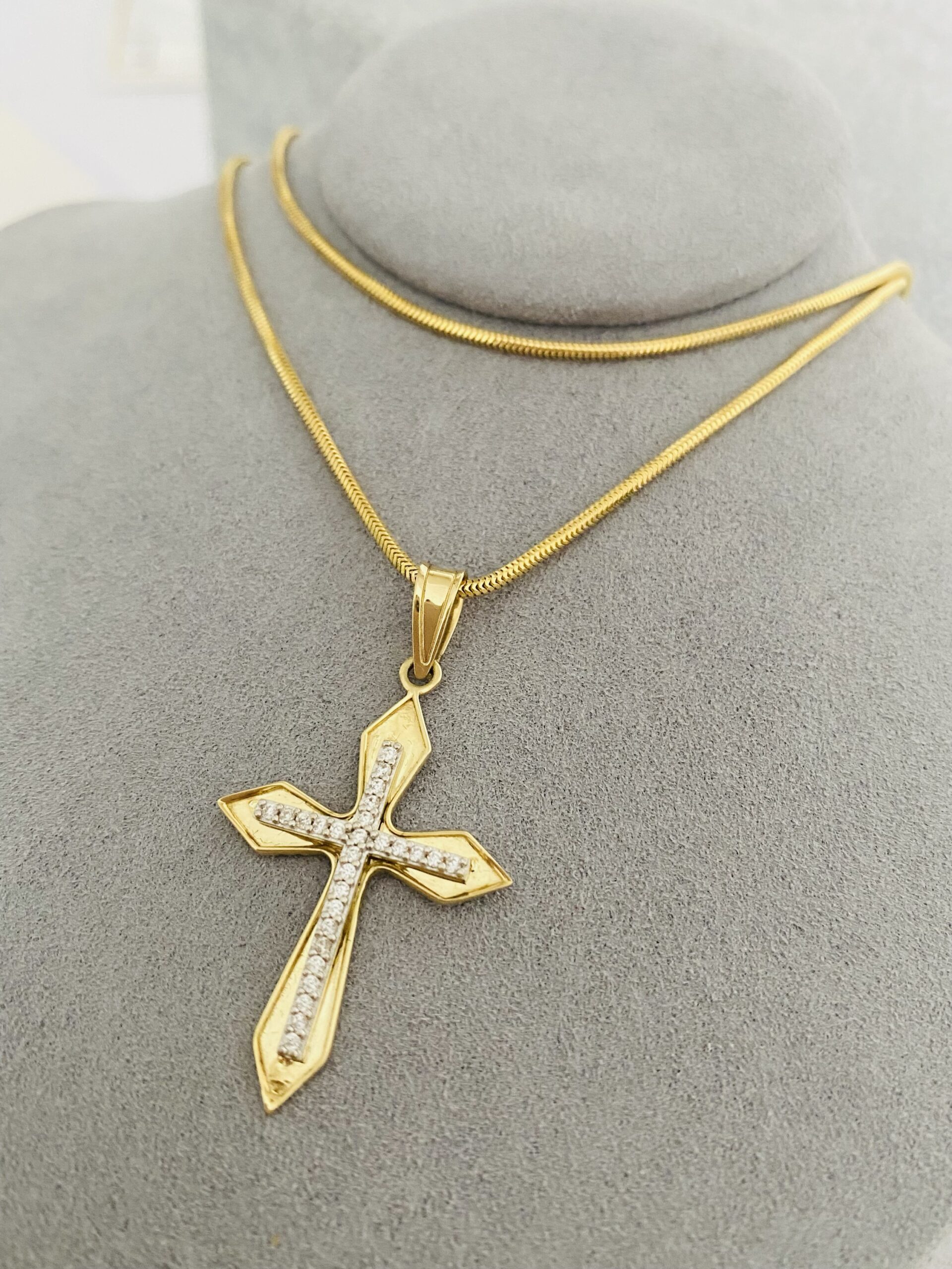 14k Gold chain and pendant HIZI25 - Image 2