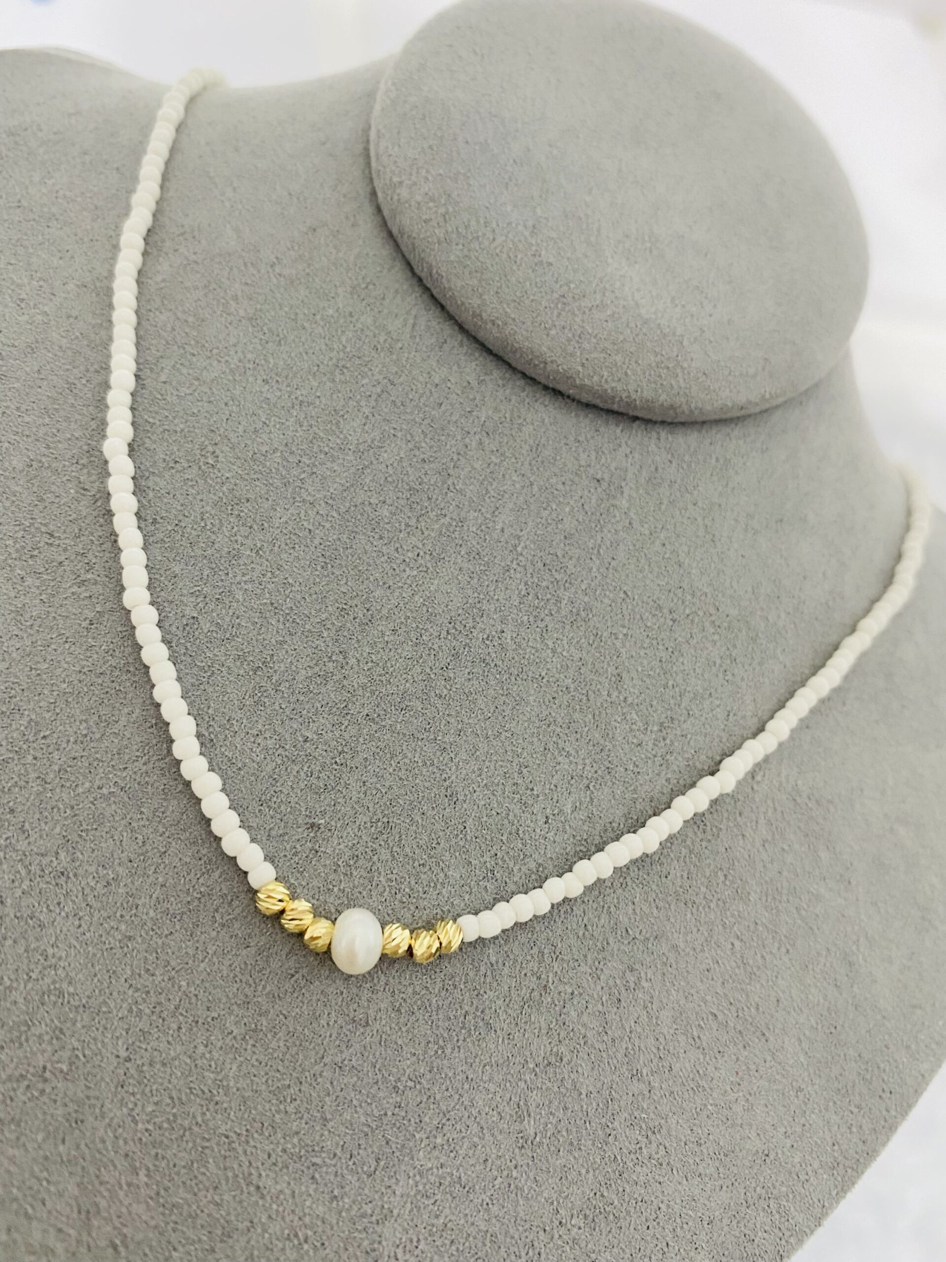 14k Gold CHAIN with beads NVM3