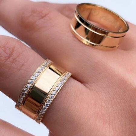 Wedding bands 14k real gold or 18k real gold MARA75