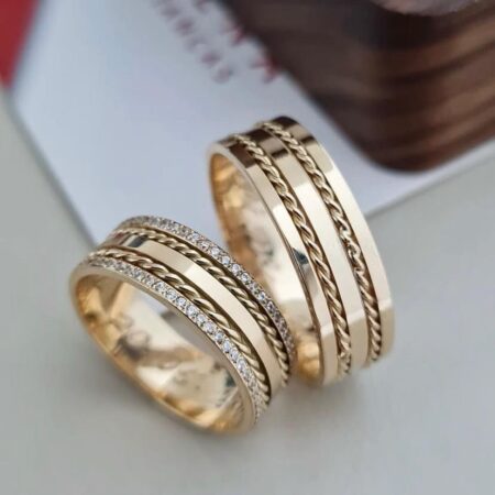 Wedding bands 14k real gold or 18k real gold MARA83A