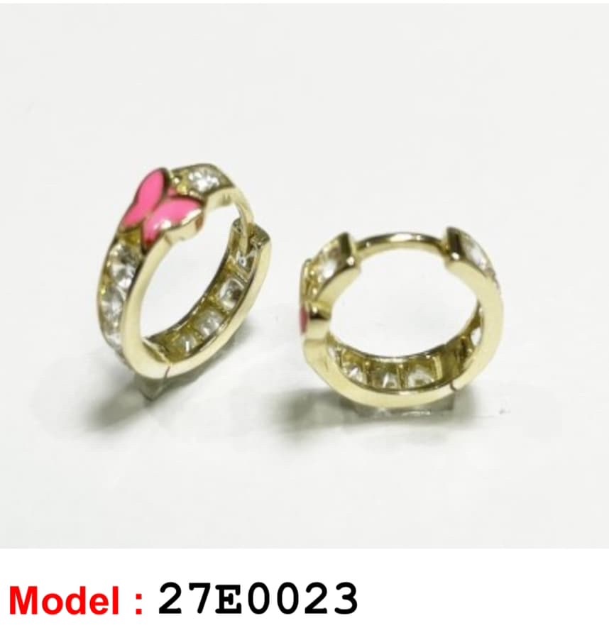 14k gold earrings 27E0023 - Image 2