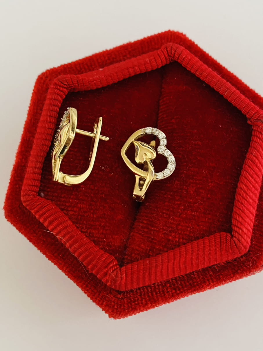14k gold earrings JLE2