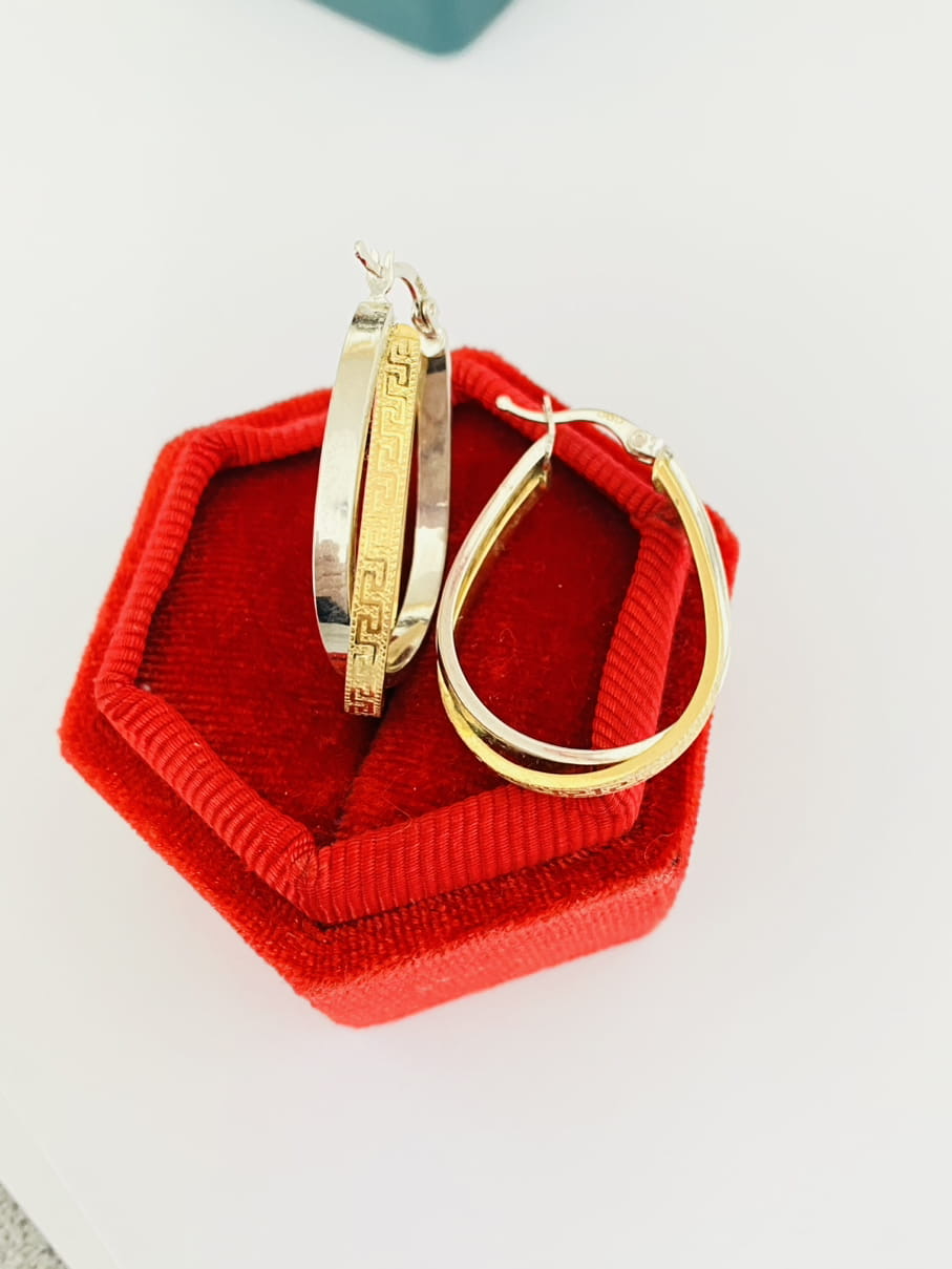 14k gold earrings JLE24