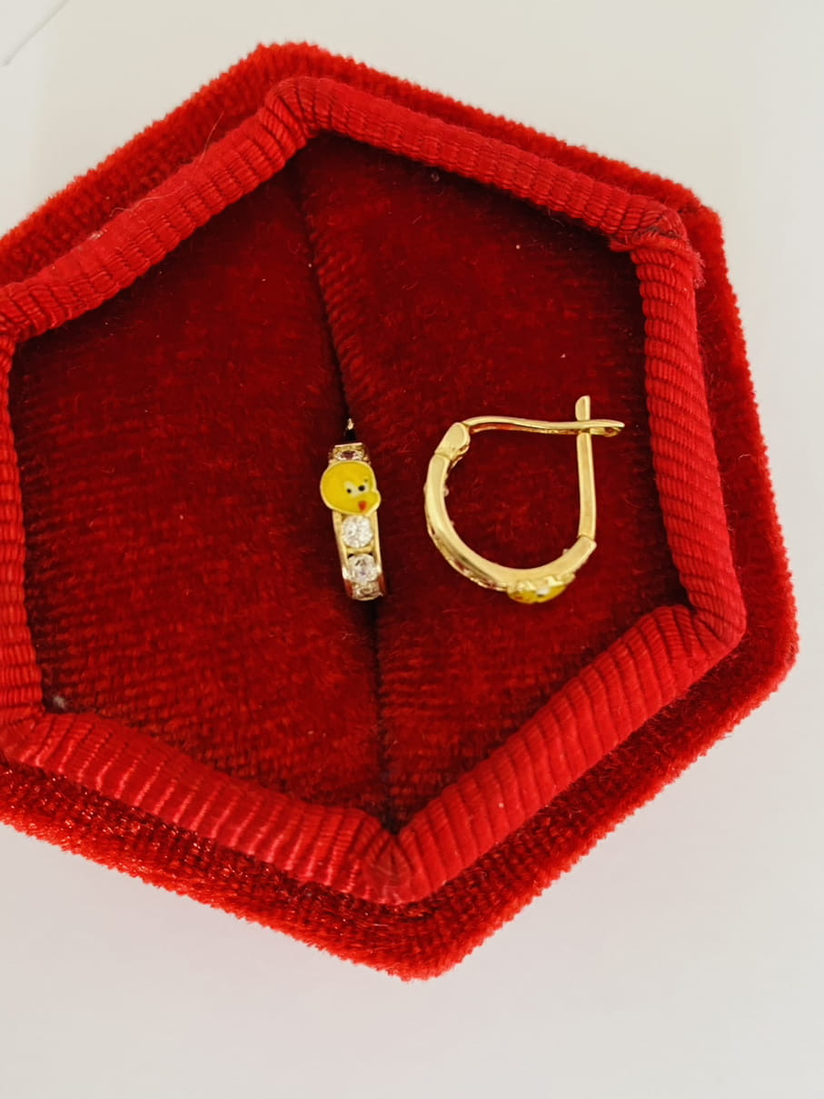 14k gold earrings JLE61