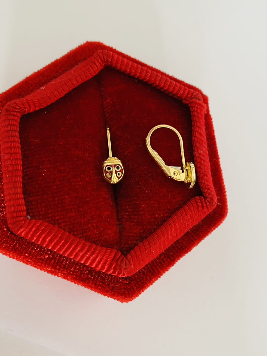 14k gold earrings JLE70