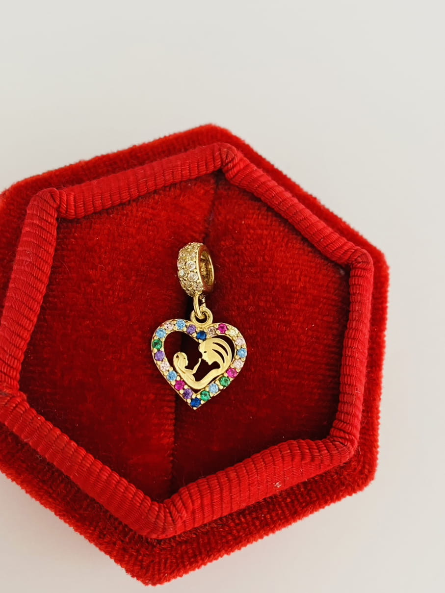 14k gold bracelet charm IULIE Z2