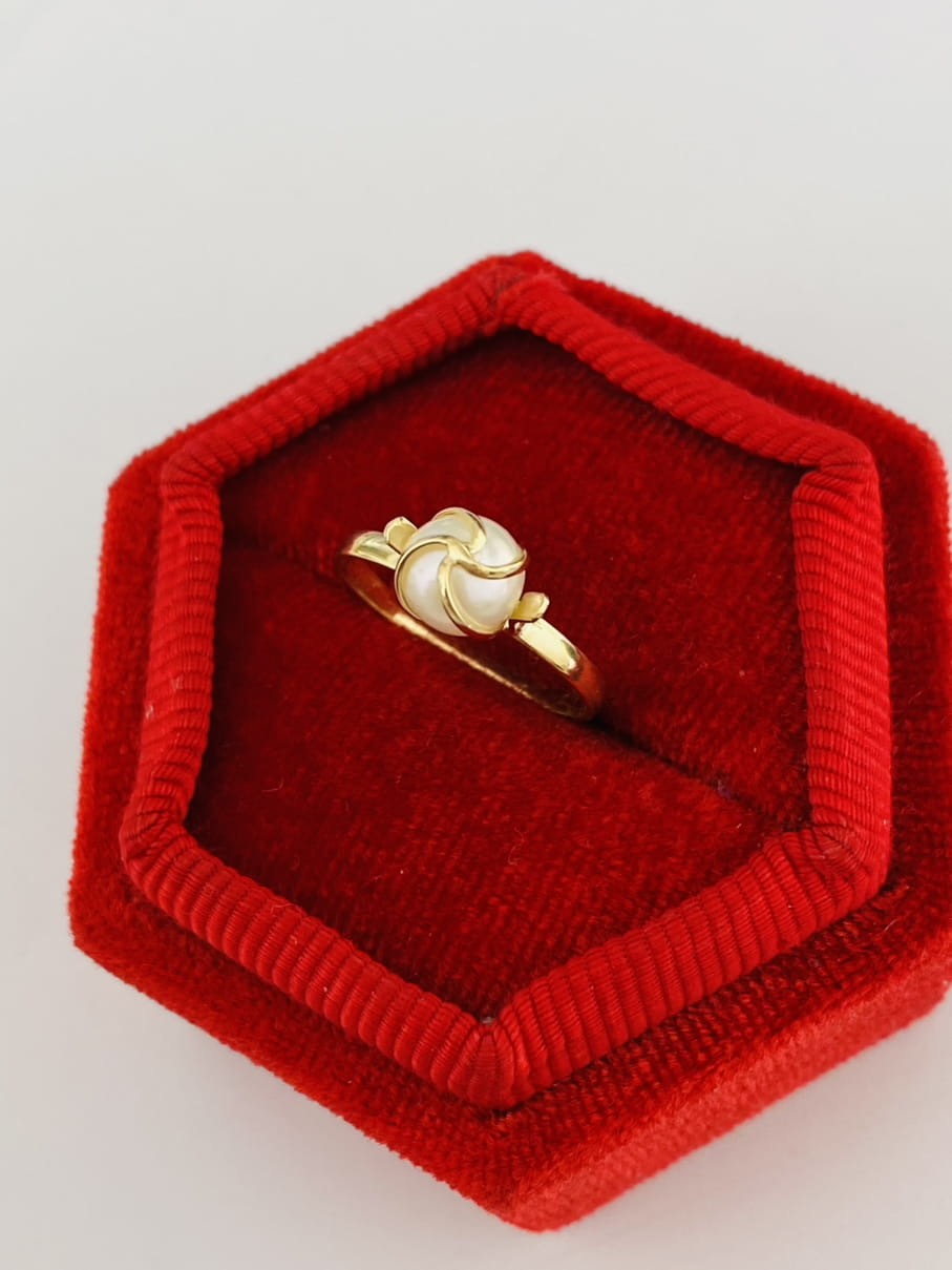 14k gold ring July 21Asize 17/57/Q