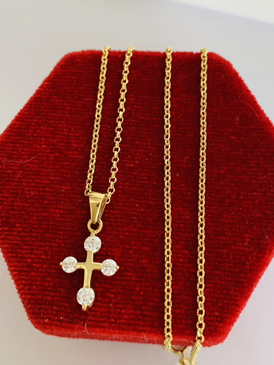 14k gold chain and pendant IULY11