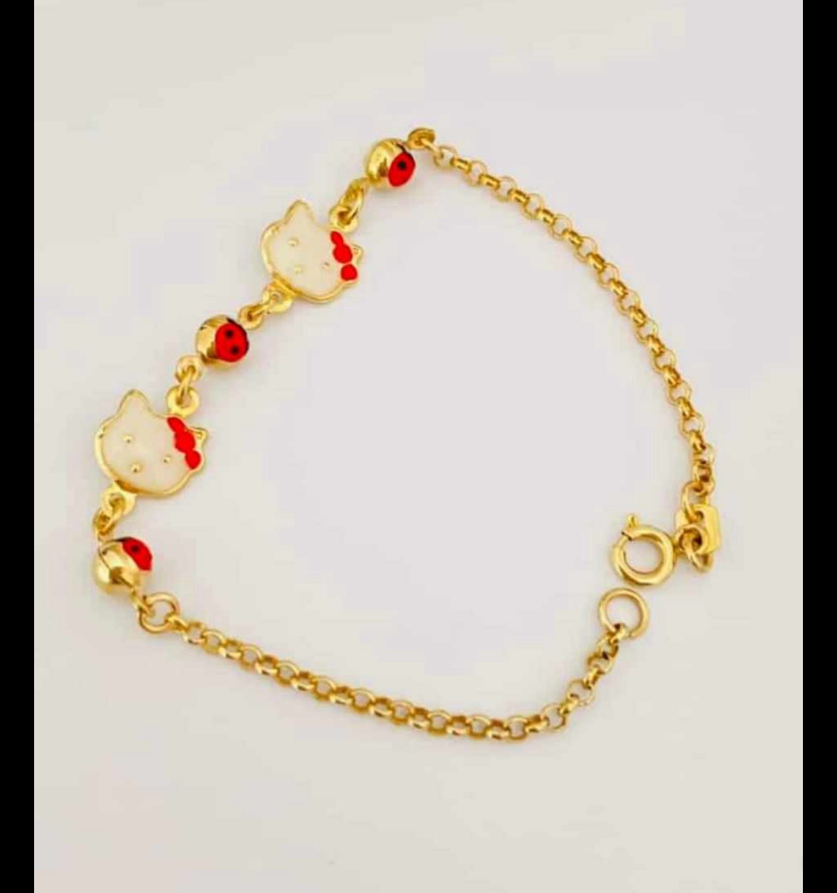 14k Gold kids bracelet SETP12A