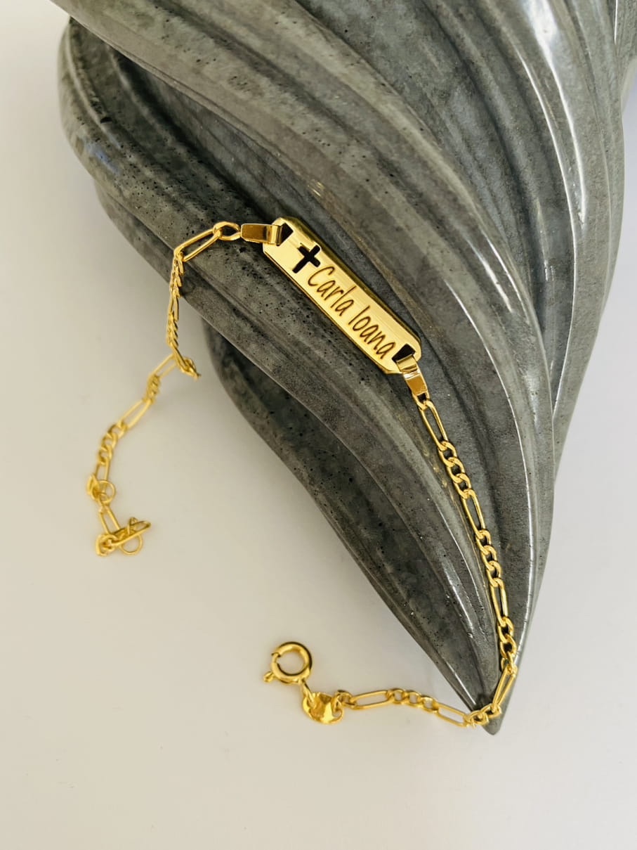 ITALY 14k gold bracelet L1967 BR - Image 2