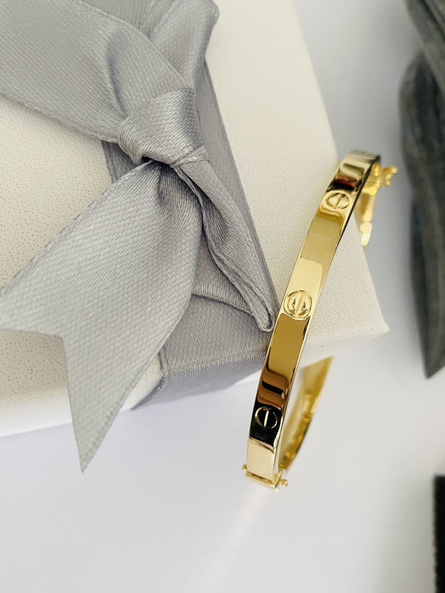 14k gold bangles bracelet Jly01 - Image 2