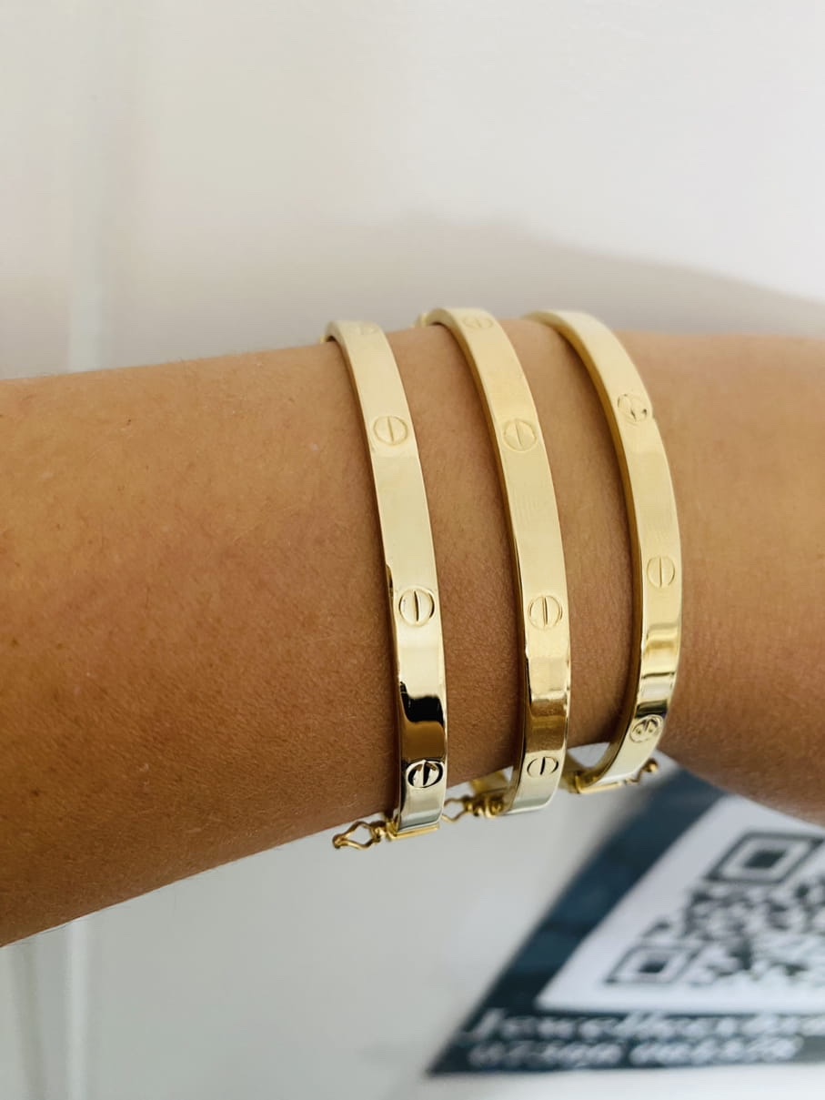 14k gold bangles bracelet Jly01