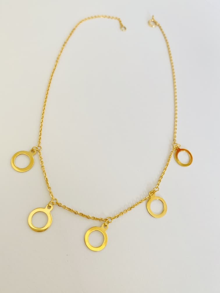 14k Italy Gold ankle bracelet JUNT14W