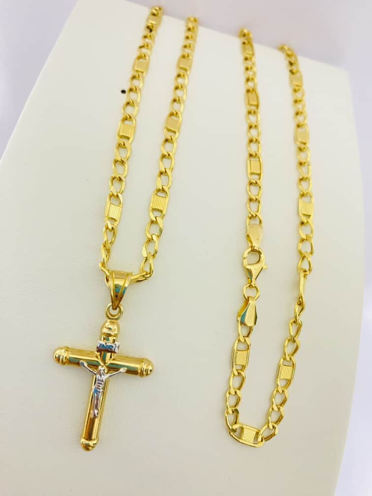 14K gold chain with pendant Alenove4