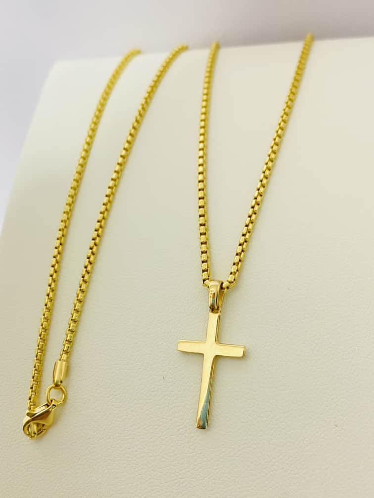 14K gold chain with pendant Alenove13