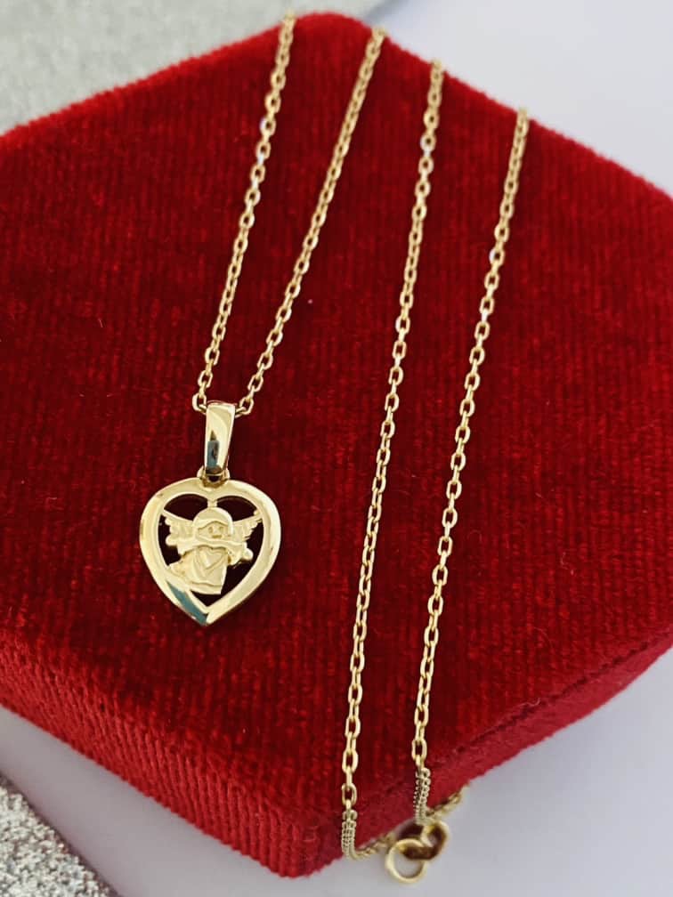 14k gold chain and pendant 24nvme4