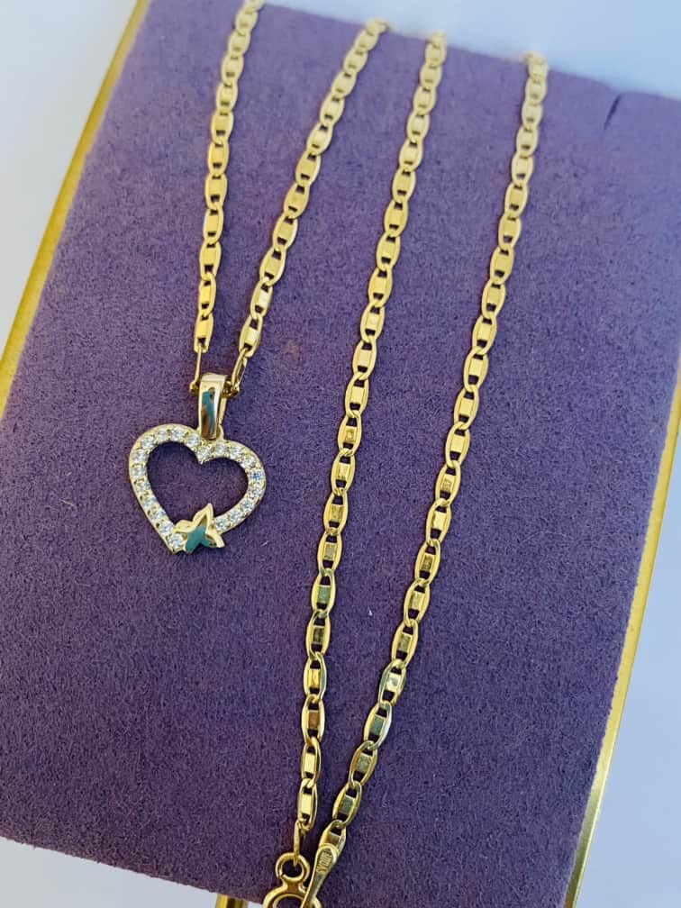 14k gold chain and pendant 24nvme15