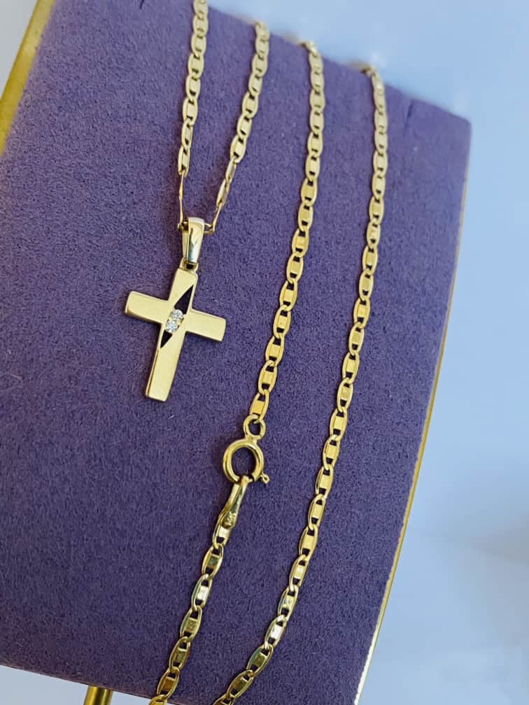 14k gold chain and pendant 24nvme23