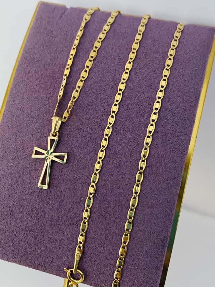 14k gold chain and pendant 24nvme24