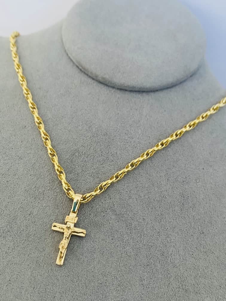 14k gold chain and pendant 24nvme43