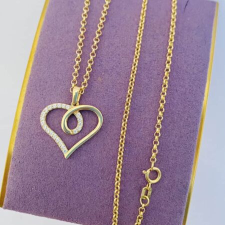 14k gold chain and pendant 24nvme45