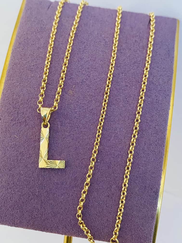14k gold chain and pendant 24nvme51