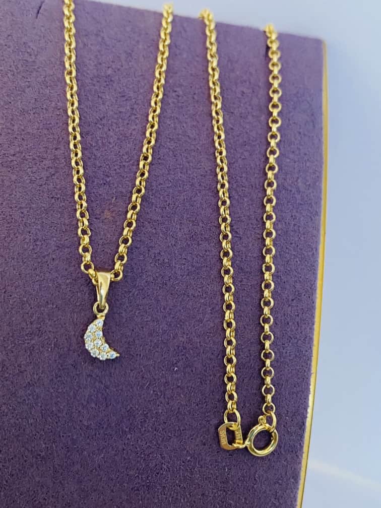 14k gold chain and pendant 24nvme58