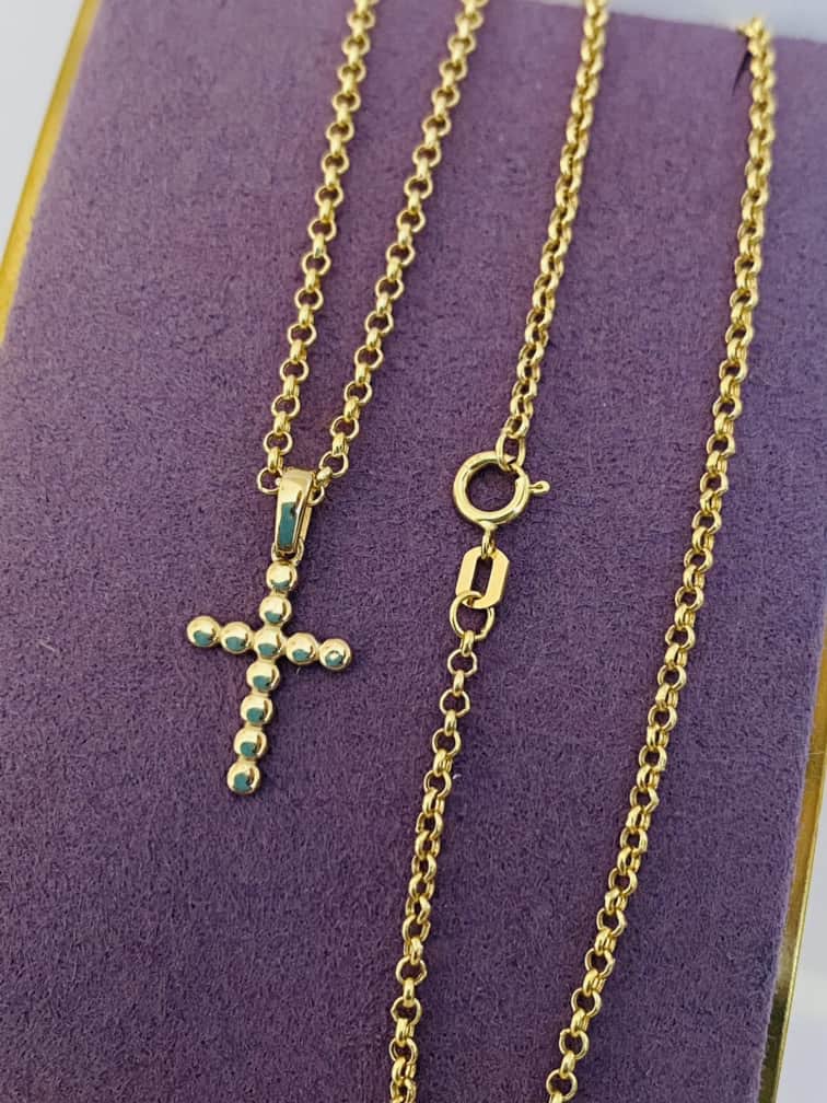 14k gold chain and pendant 24nvme69