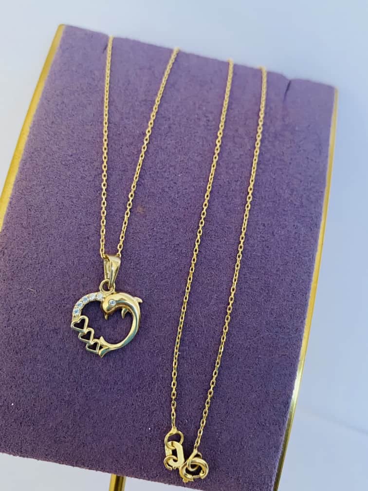 14k gold chain and pendant 24nvme59
