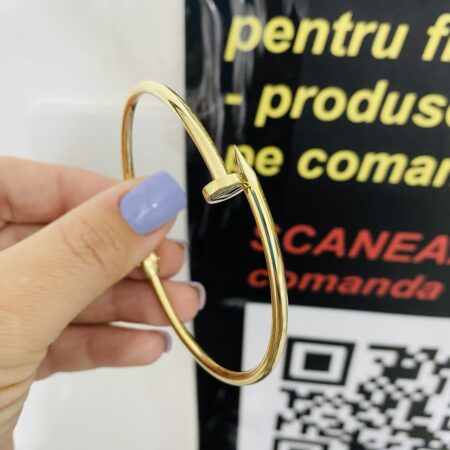 14k gold bangle bracelet JLY02AF