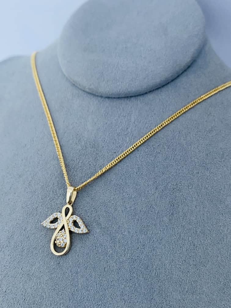 14k gold chain and pendant 24nvme88